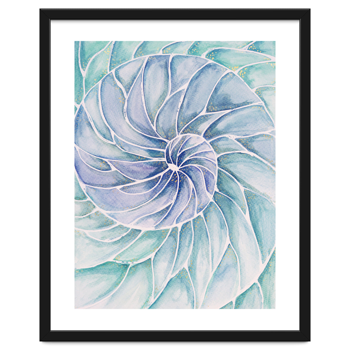 The inside of a shell