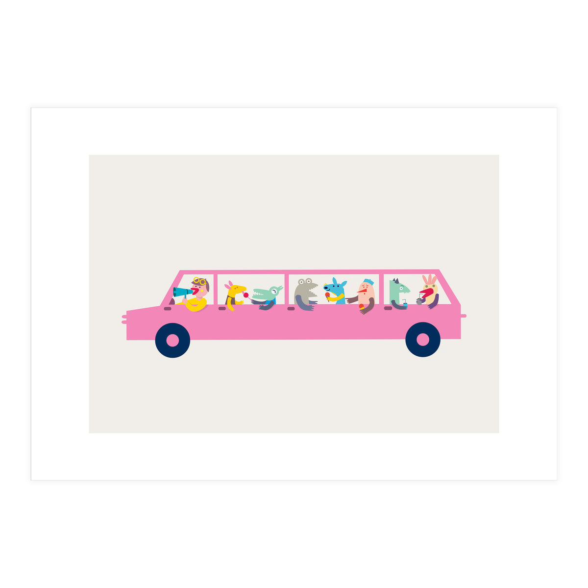 Pink Car (Print Only)