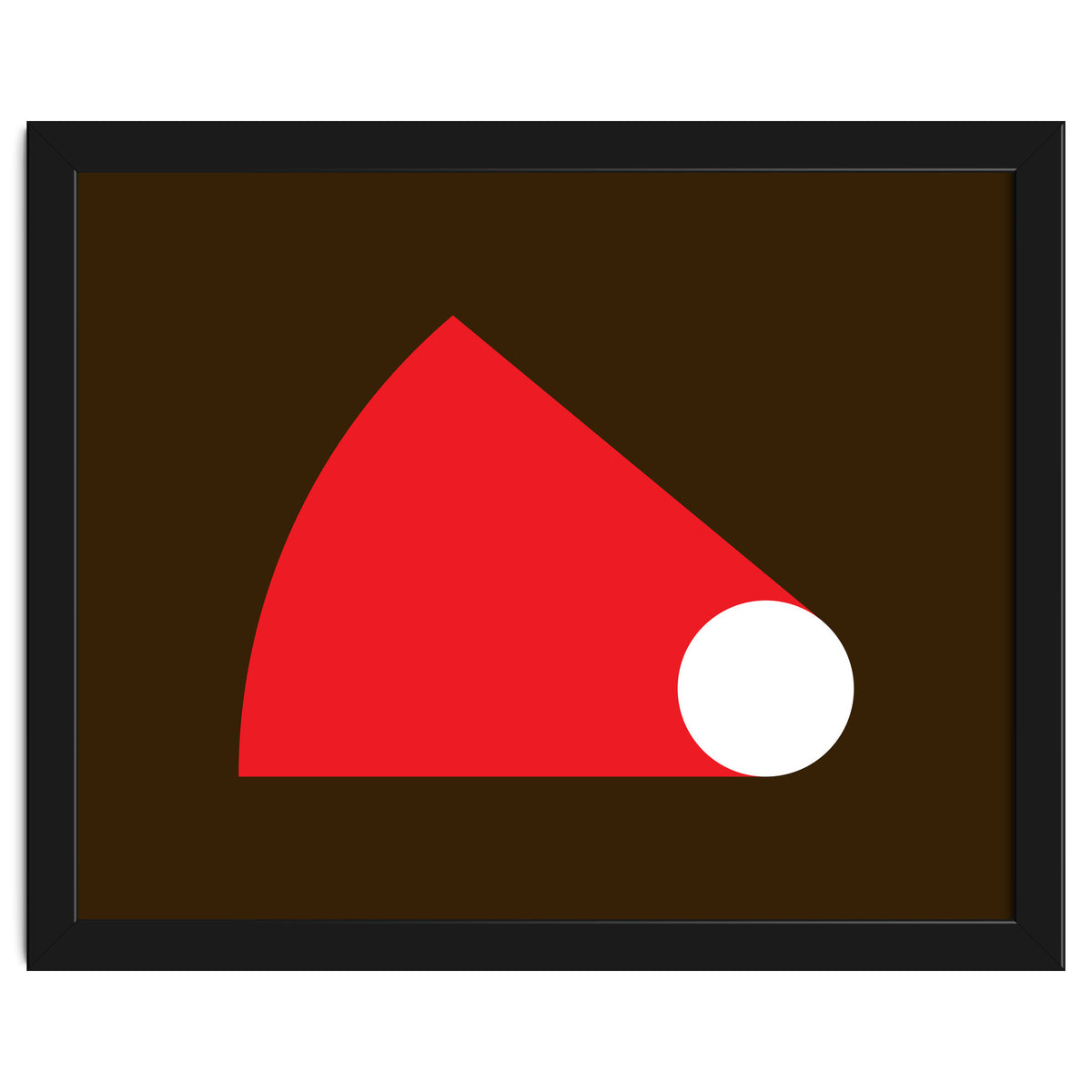 Geometric Shapes No. 51 - red & brown