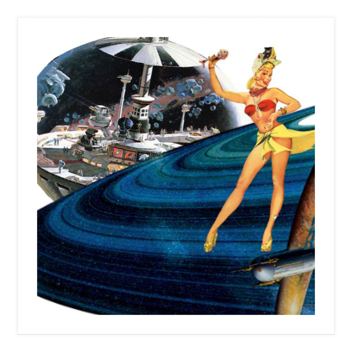 Dancer on Saturn Rings (Print Only)