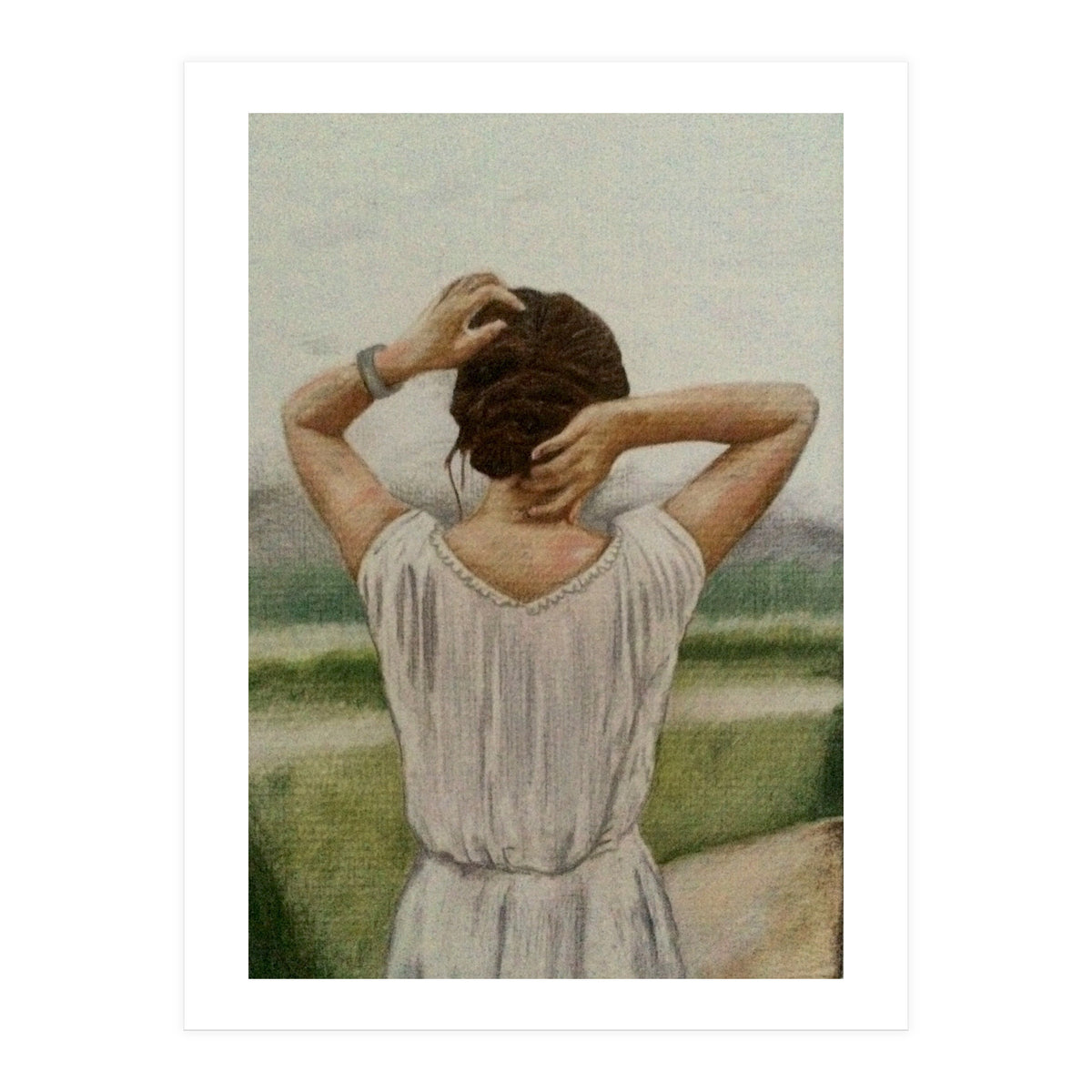 Woman In White (Print Only)