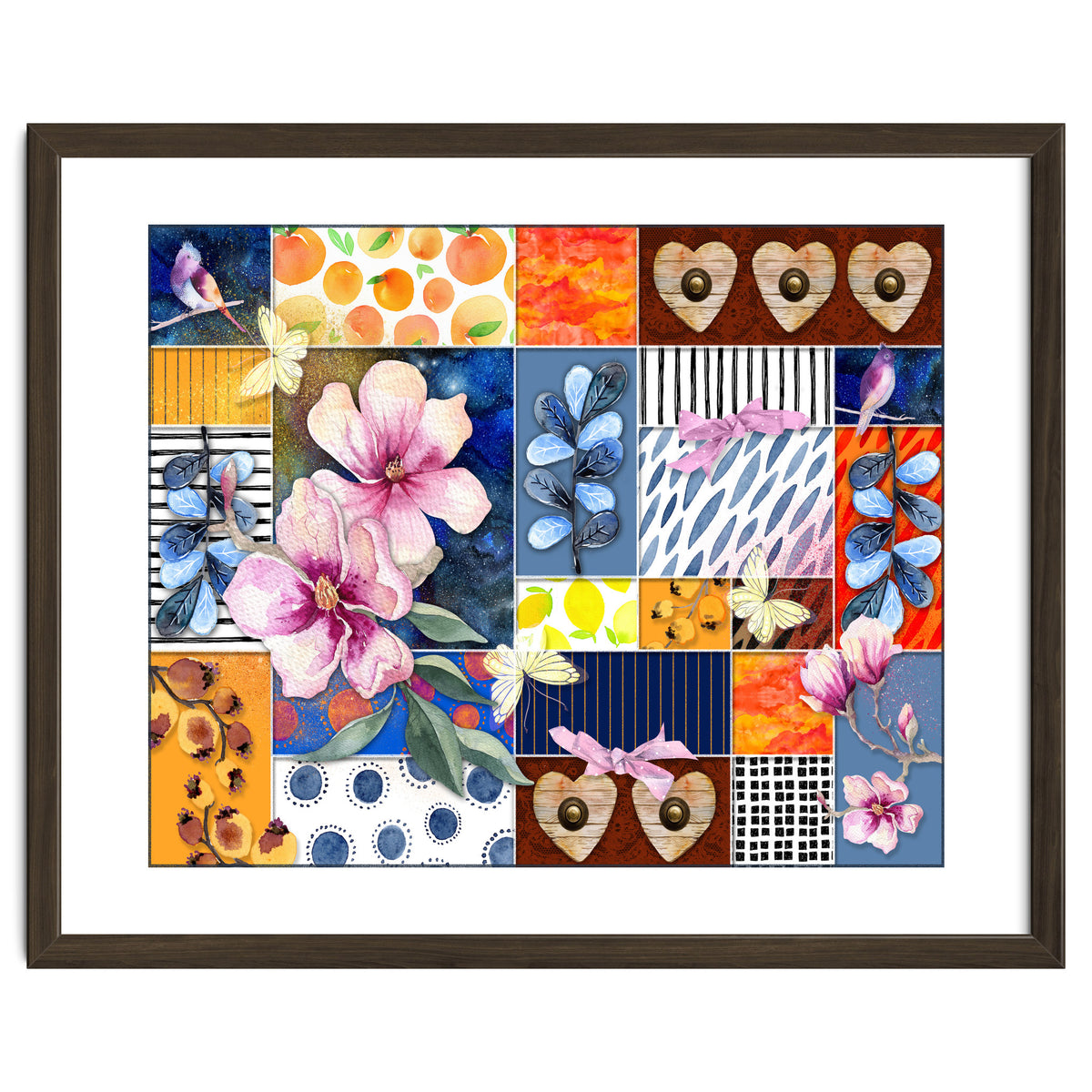 Romantic Floral Collage