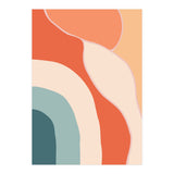 Rainbow Retro Wavy Lines (Print Only) thumbnail
