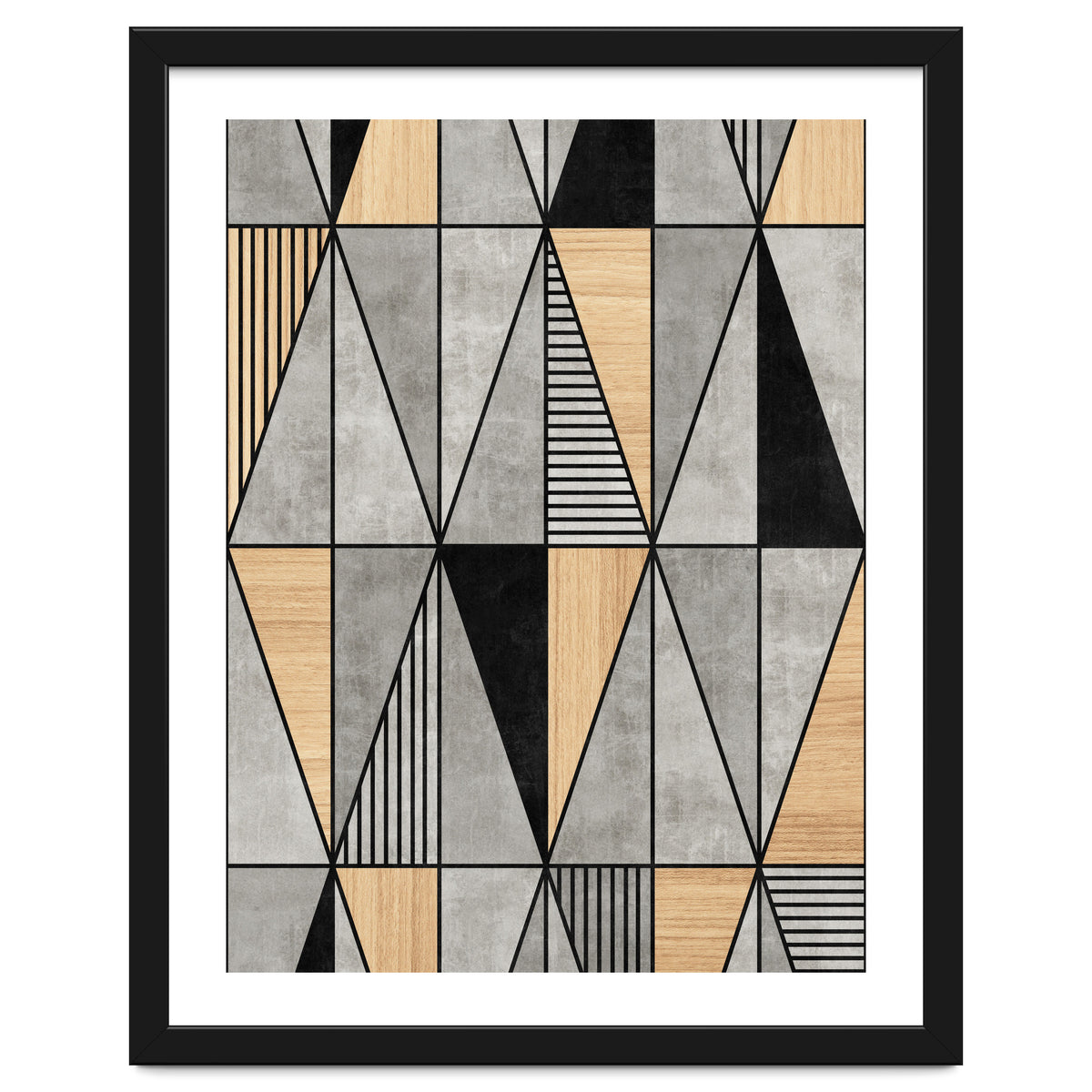 Concrete and Wood Triangles