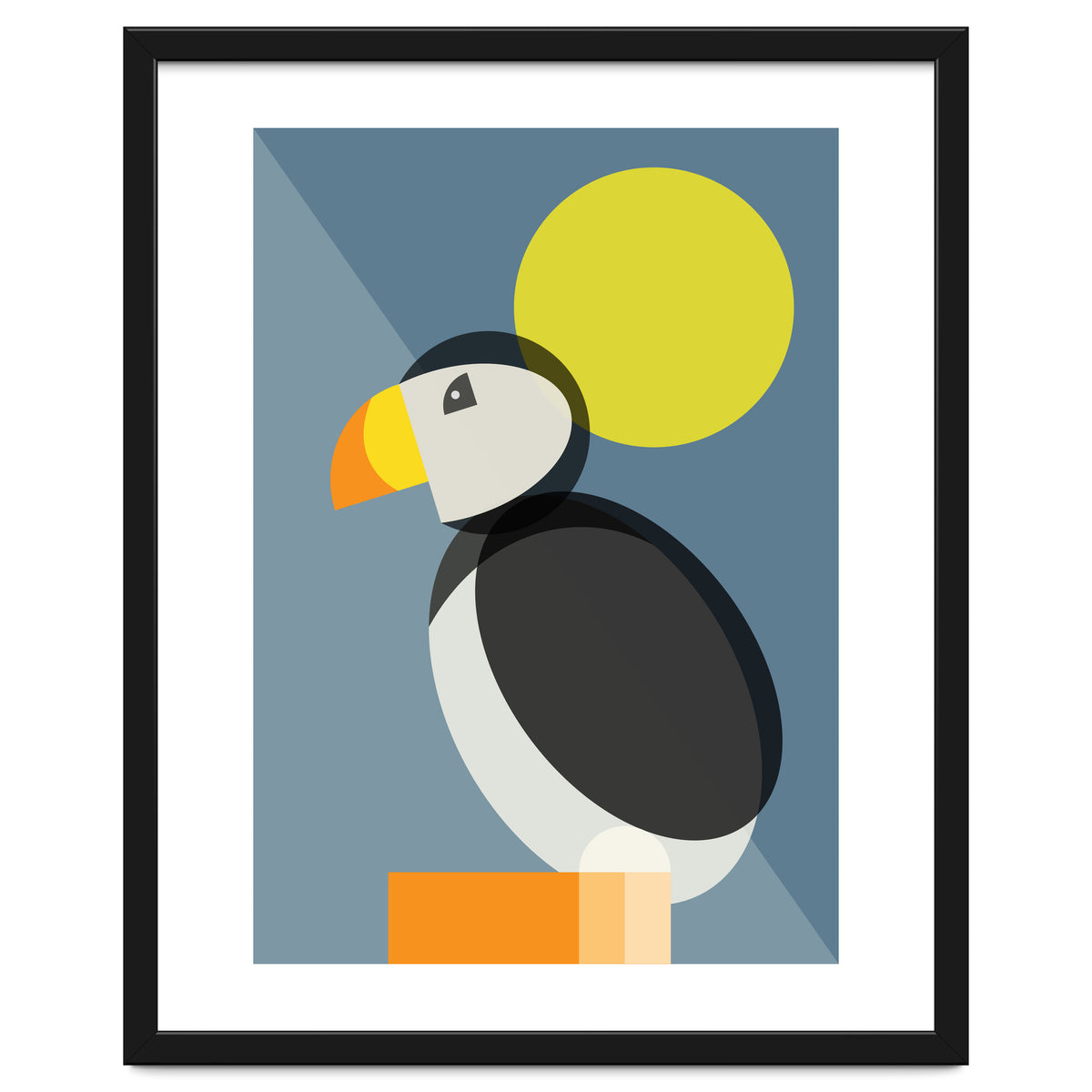 Mid Century Geometric Puffin