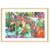 Find Me Where The Tropical Things Are | Jungle Botanical Palm Colorful Painting thumbnail