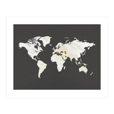 Marbel Gold World Map (Print Only) thumbnail