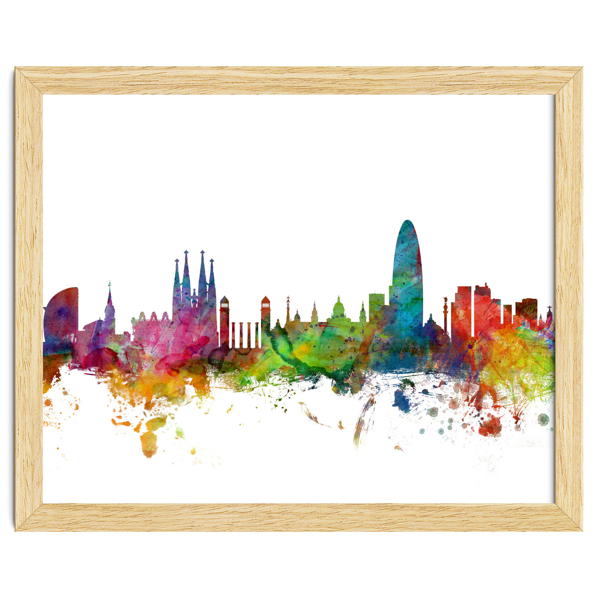 Barcelona Spain Skyline