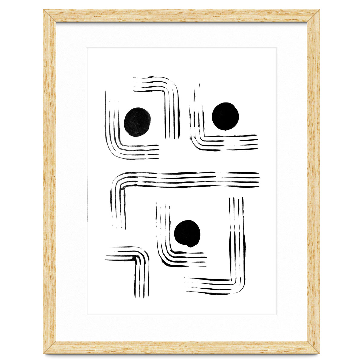 Mid-century Modern Monochrome Print #2