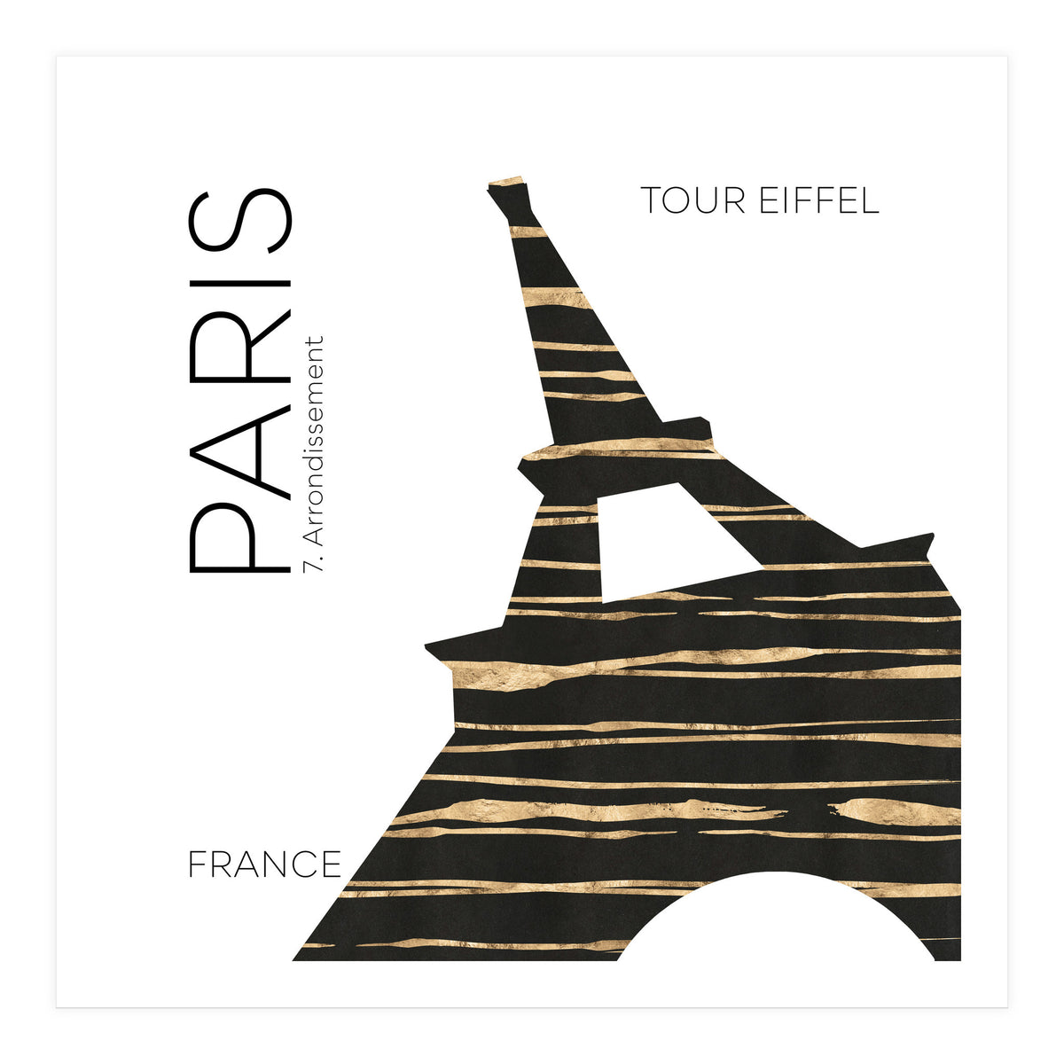 Urban Art PARIS Eiffel Tower (Print Only)