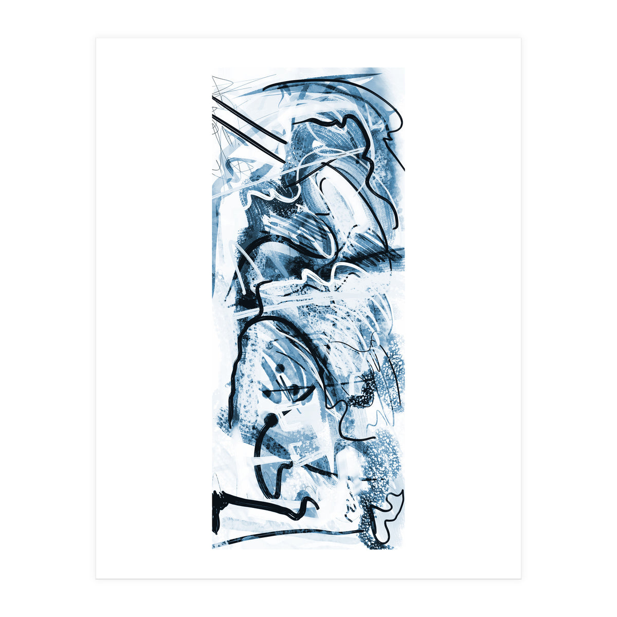 Azul Em Traços (Print Only)