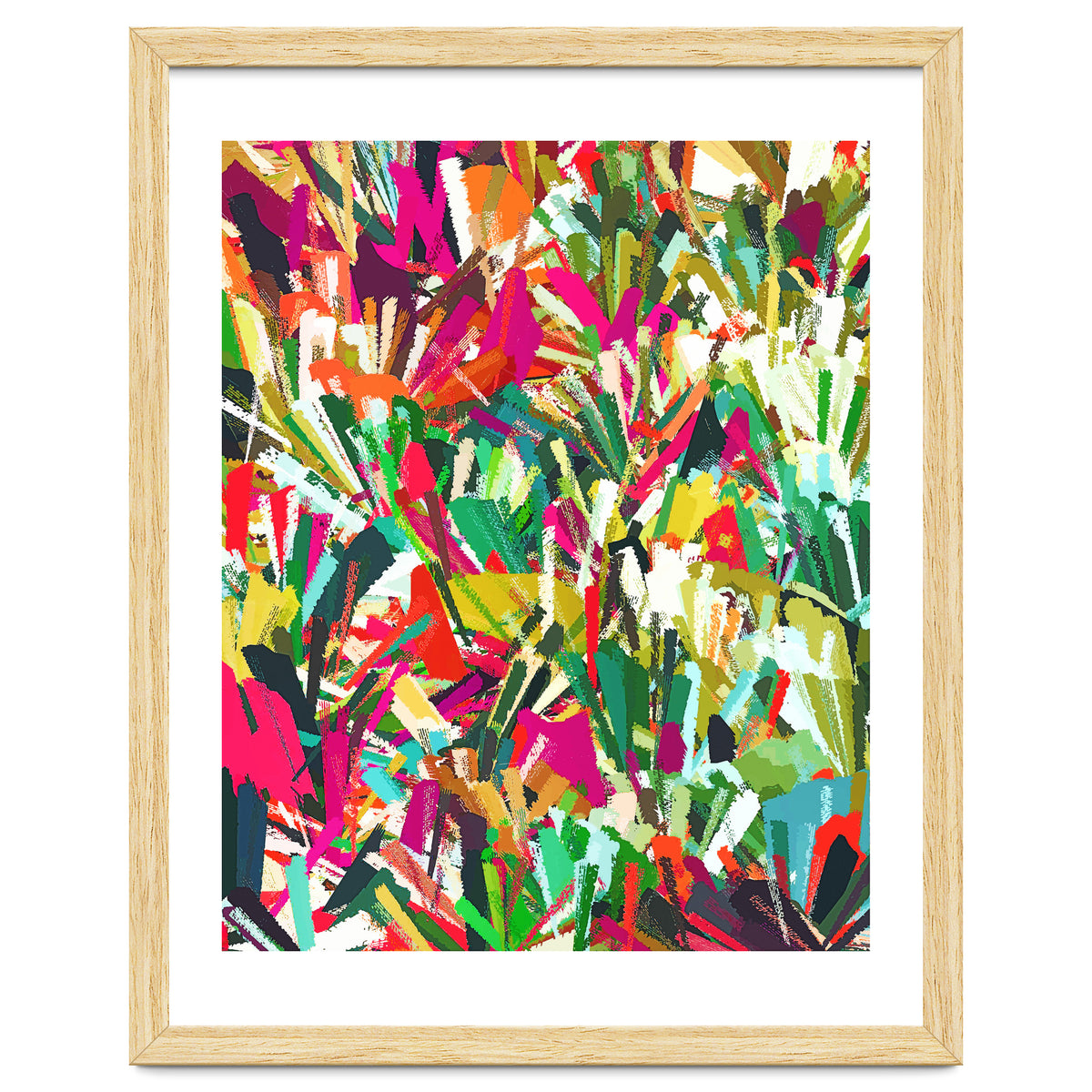 Sparks of Emotions, Abstract Eclectic Colorful Expression Painting, Pop of Color Modern Bohemian Illustration