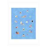 Summer Weekend in The Ocean Watercolor Swim Painting | Travel People Chic Eclectic Boho Fun (Print Only) thumbnail