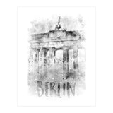 Monochrome Art BERLIN Brandenburg Gate | Watercolor (Print Only) thumbnail