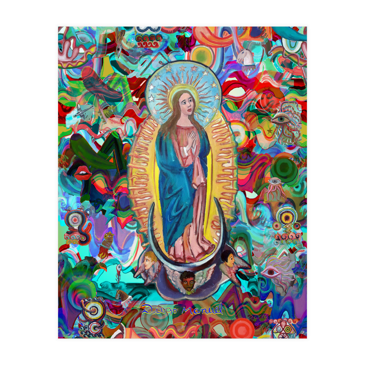 Virgen Y Graffiti 24 (Print Only)