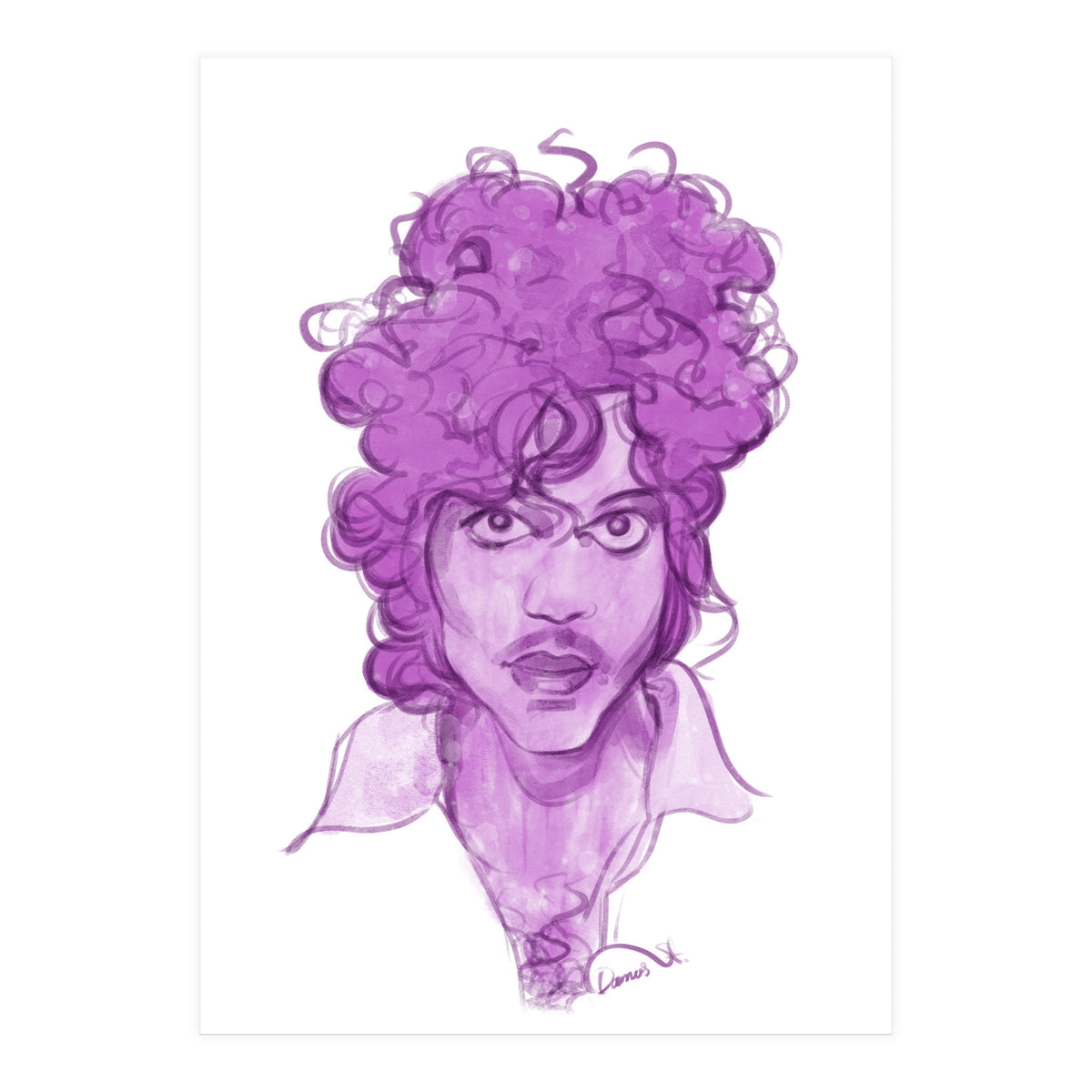 Prince Watercolor illustration  (Print Only)