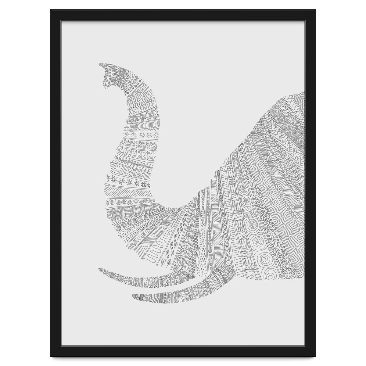 Elephant Grey Poster