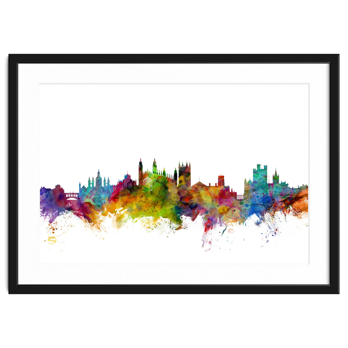 Cambridge England Skyline