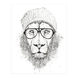 Cool Lion Bw (Print Only) thumbnail