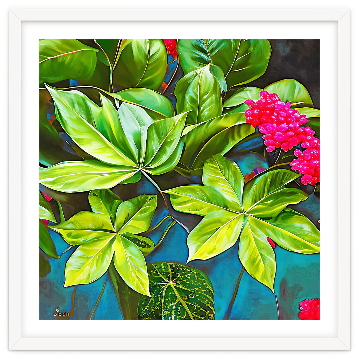 Bloom Like Never Before, Botanical Nature Jungle Plants, Bohemian Floral Blossom Forest Painting