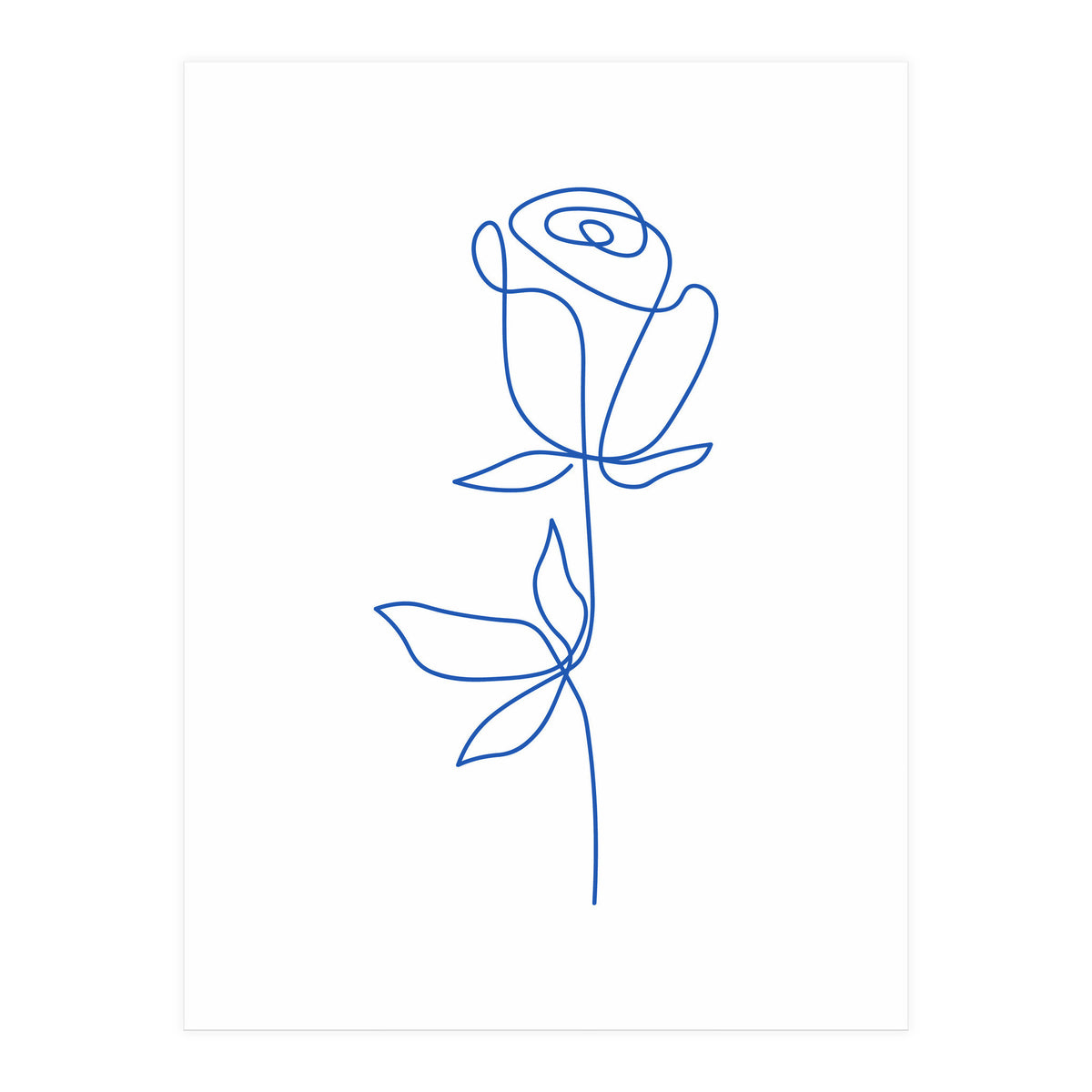 One Line Art Flower (Print Only)