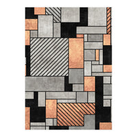 Random Pattern - Concrete and Copper (Print Only)