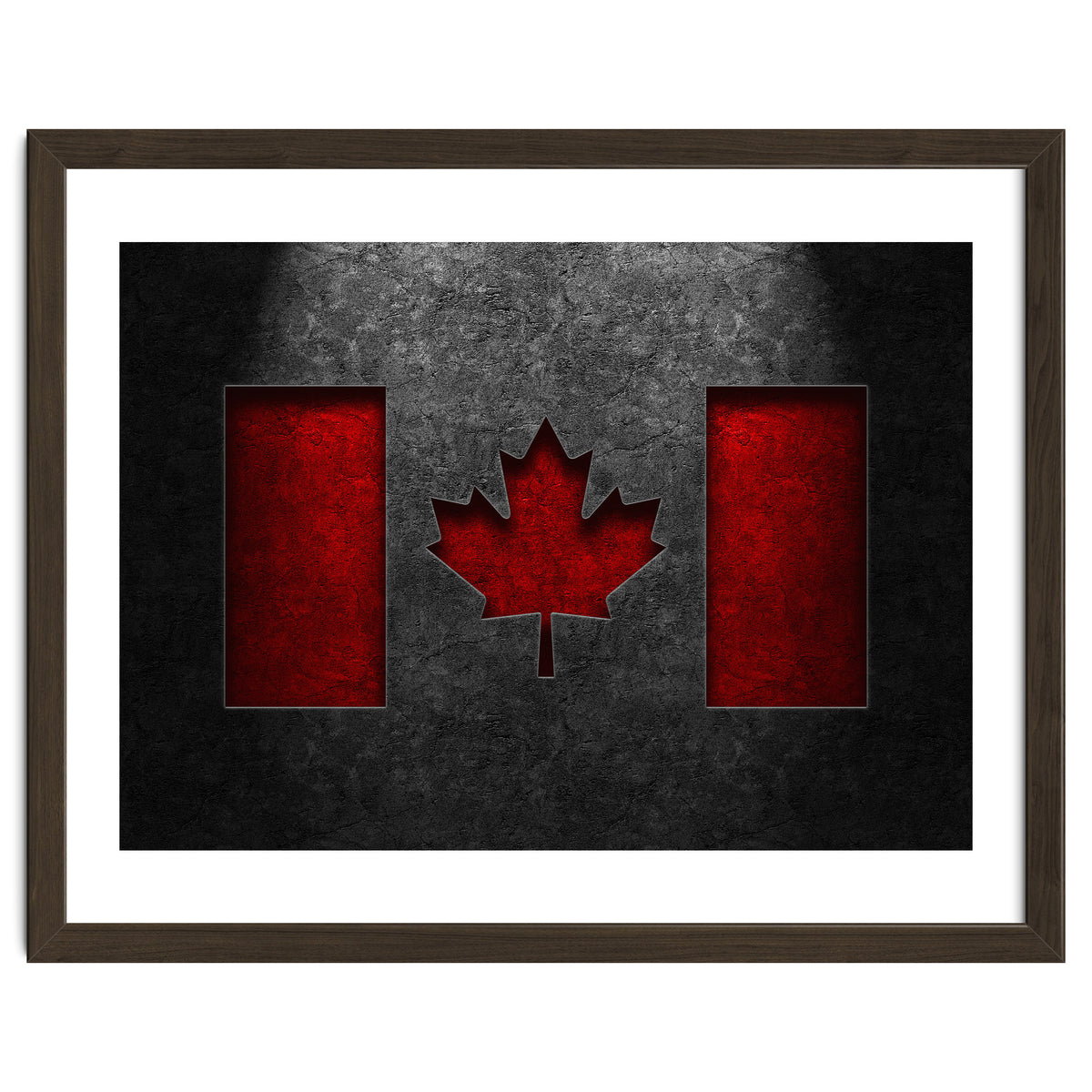 Canadian Flag Stone Texture