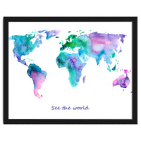 See the world || watercolor
