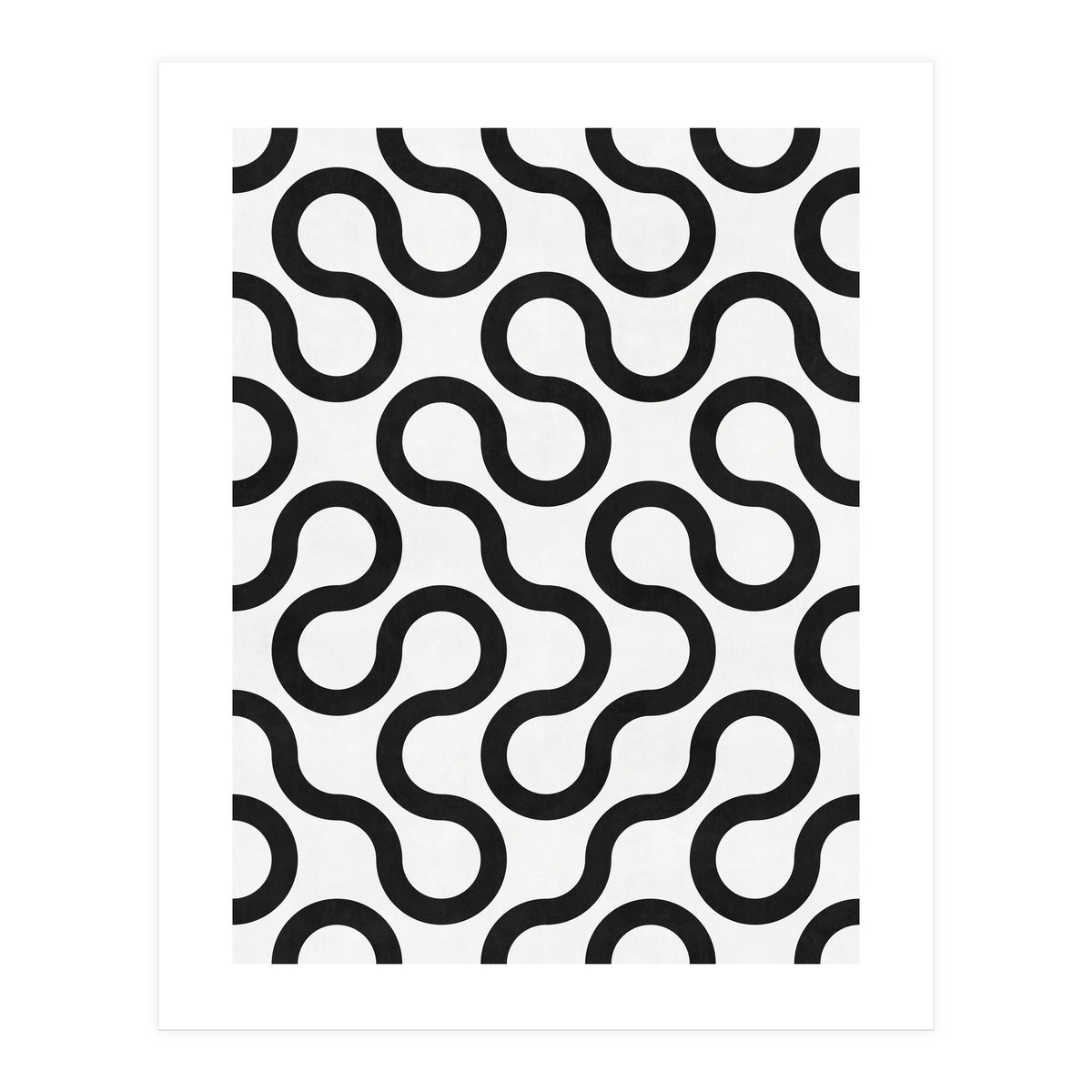 My Favorite Geometric Patterns No.28 - White (Print Only)