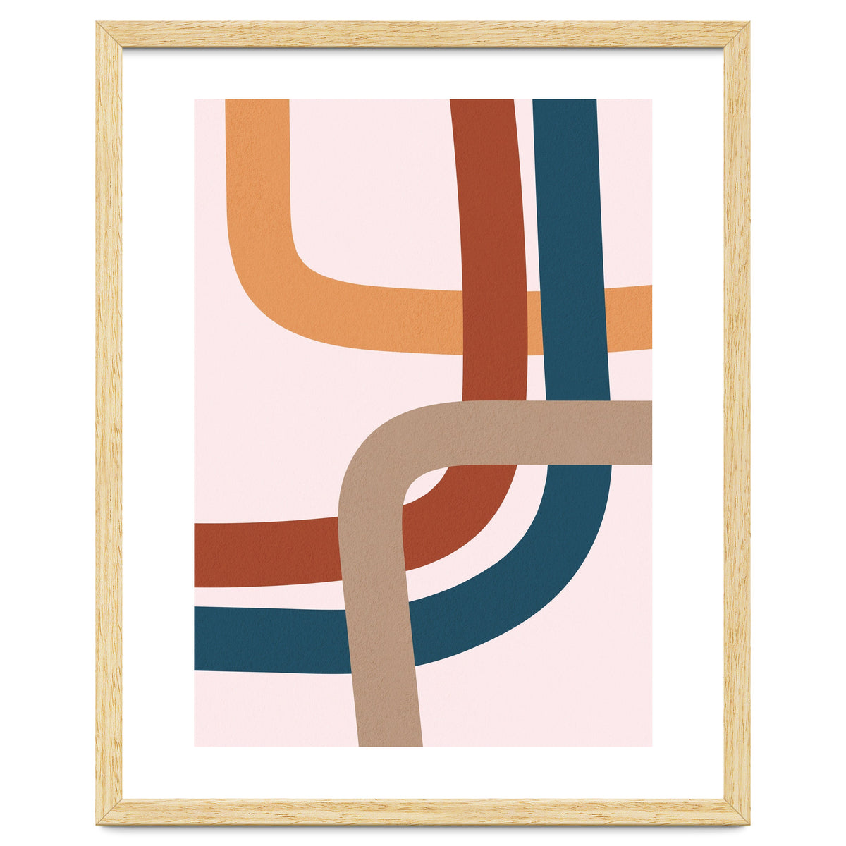 Abstract Colorful Line Art I