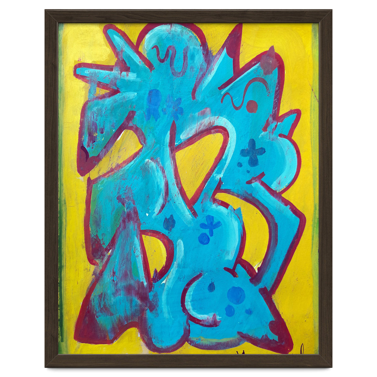 Forma Celeste Sobre Amarillo 4