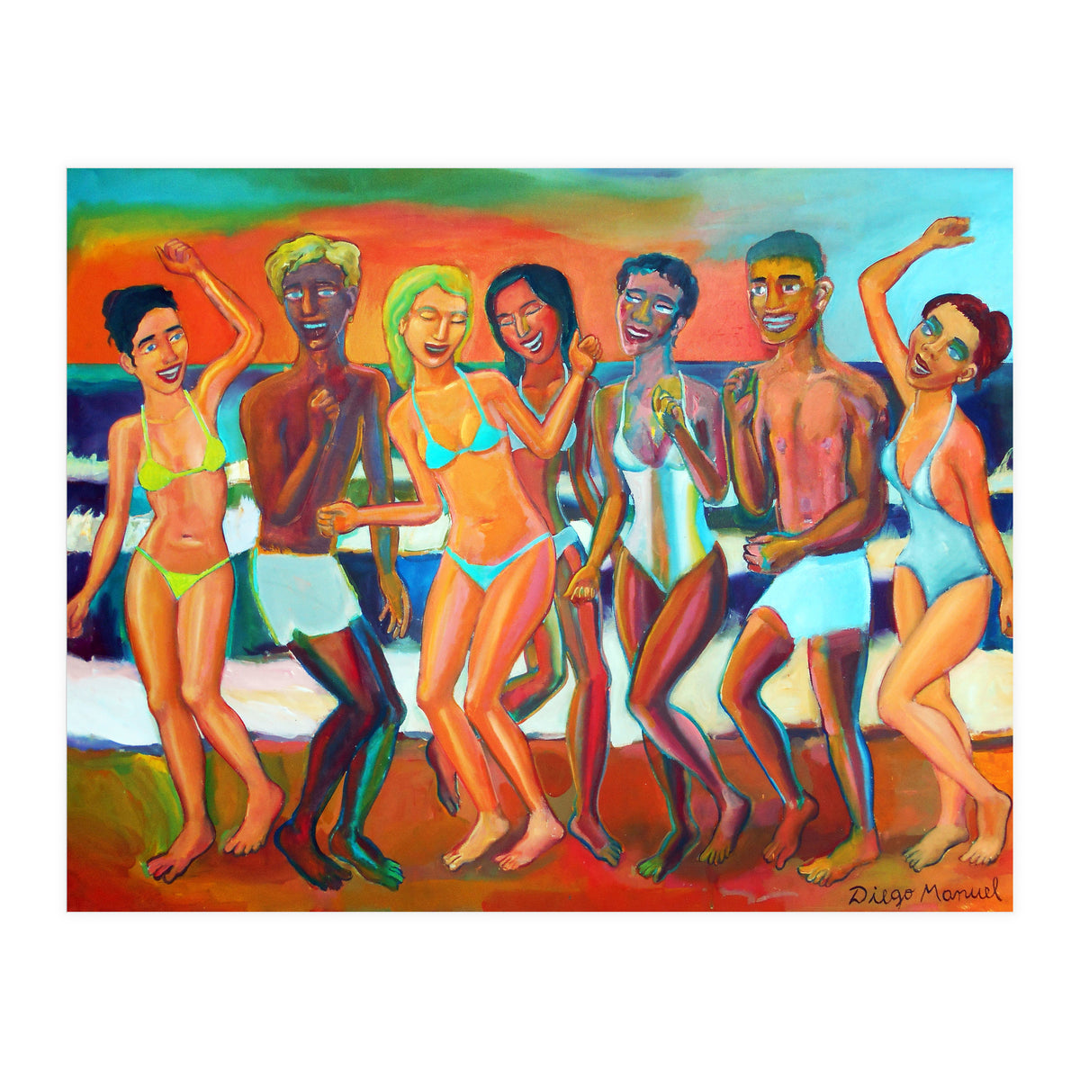 Fiesta En La Playa 7 (Print Only)