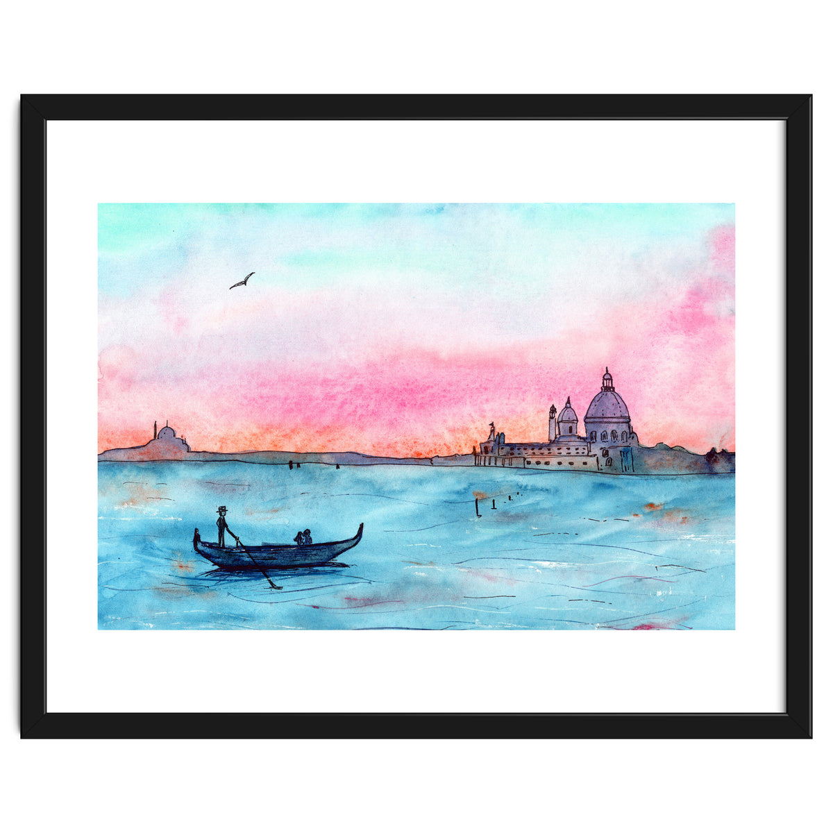 Sunset in Venice || watercolor