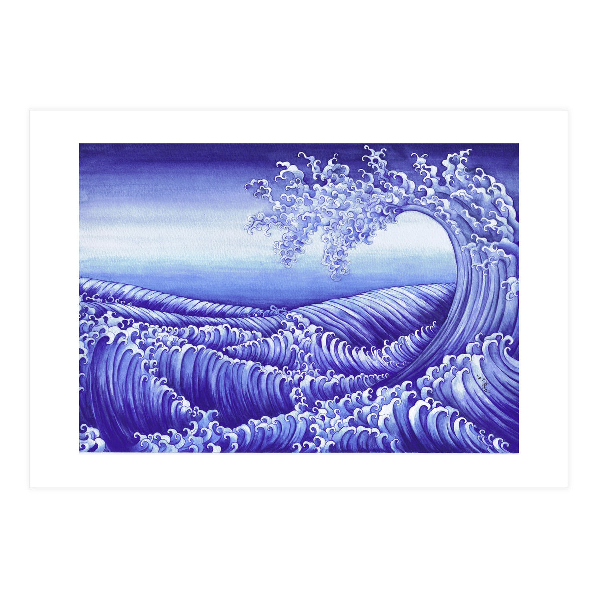 Turbulent Water Triptych part 3 (Print Only)