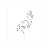 One Line Art Flamingo (Print Only) thumbnail