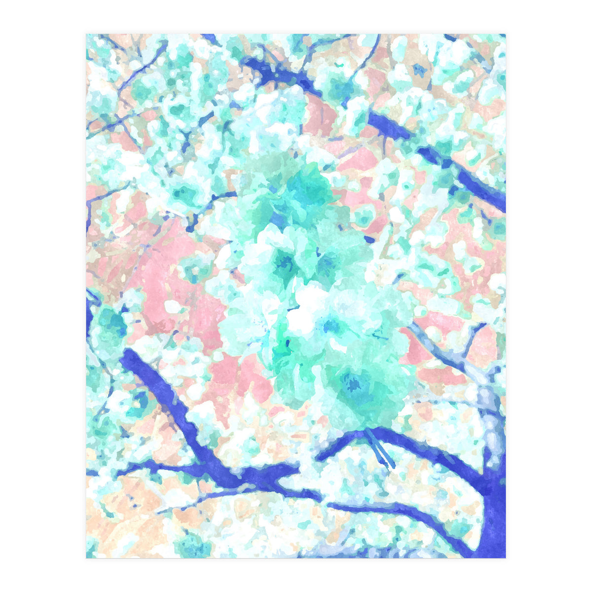 Japanese Blossom Pastel (Print Only)