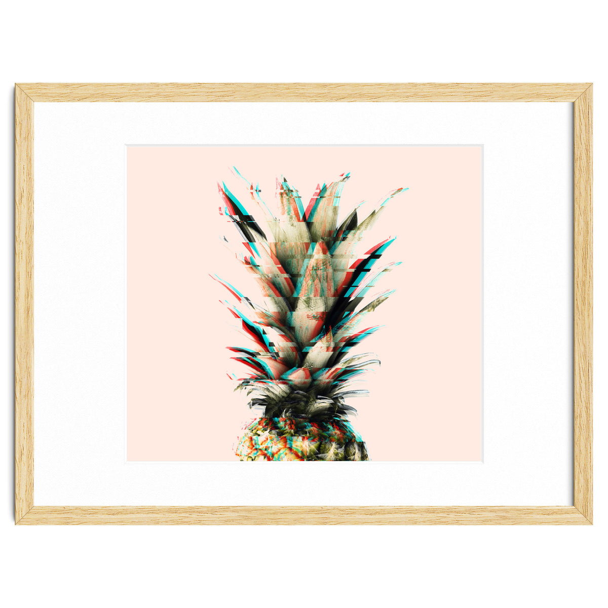 Glitch pineapple pink