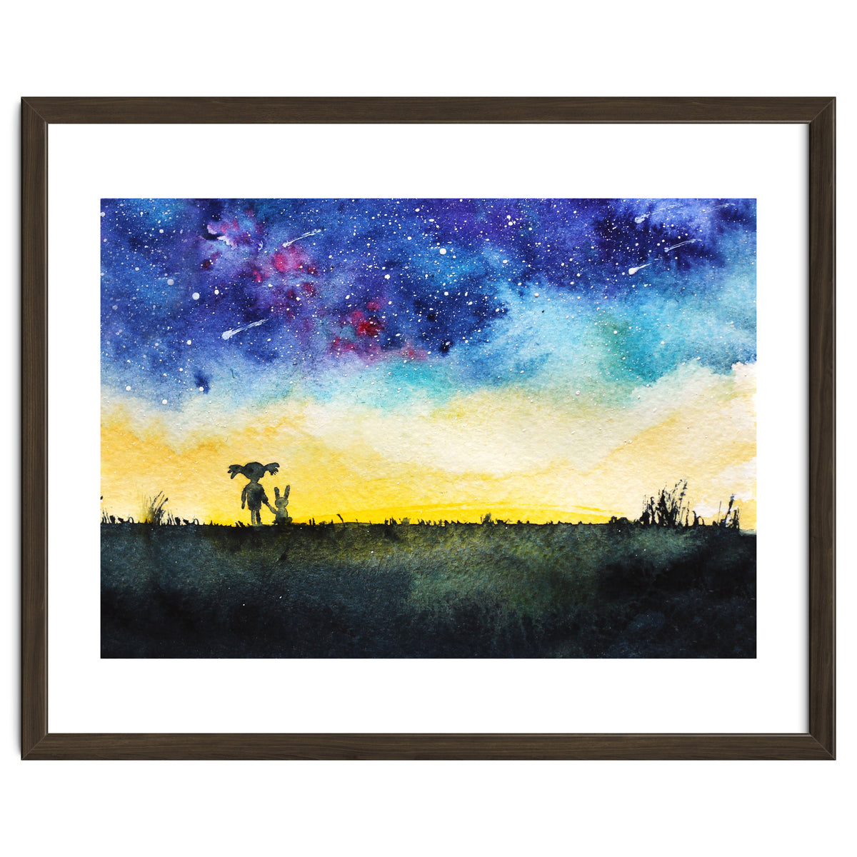 Baby girl's wishes || watercolor for nursery, kids room