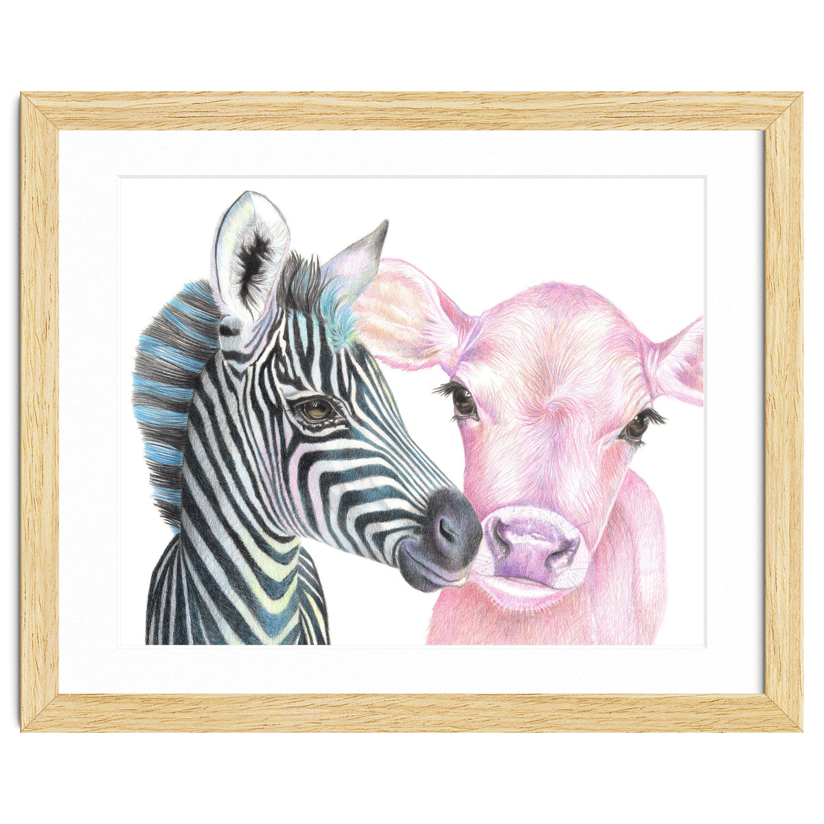 Zebra and Cow