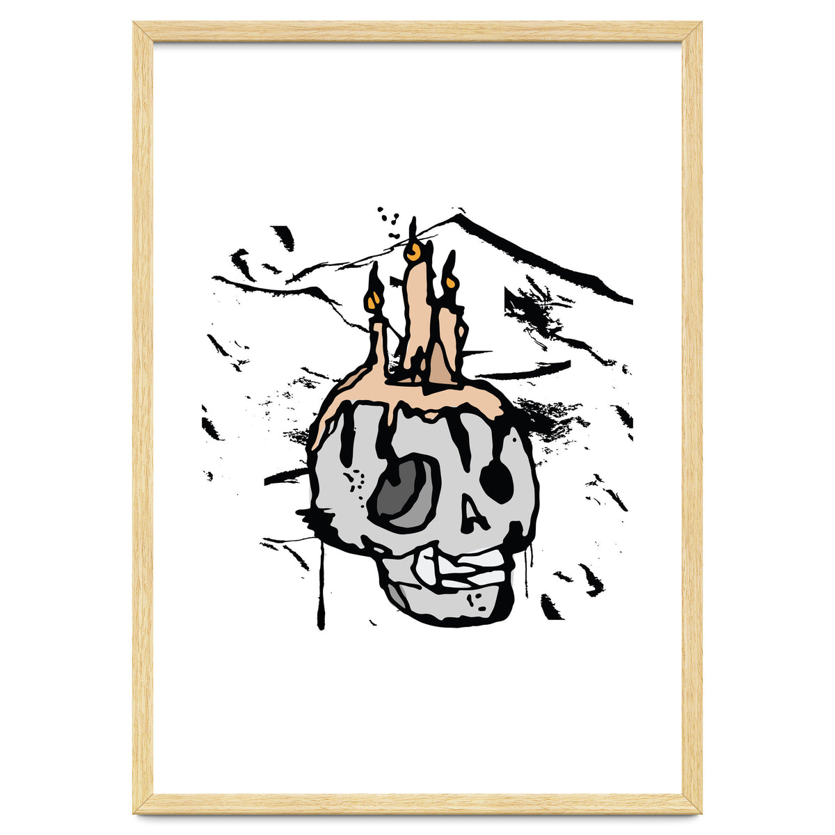 Skull Candlelight Sketch