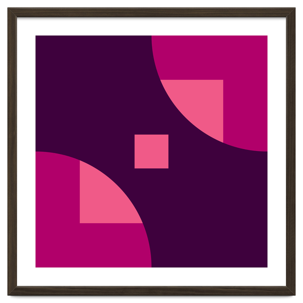 Geometric Shapes No. 1 - purple & pink squares
