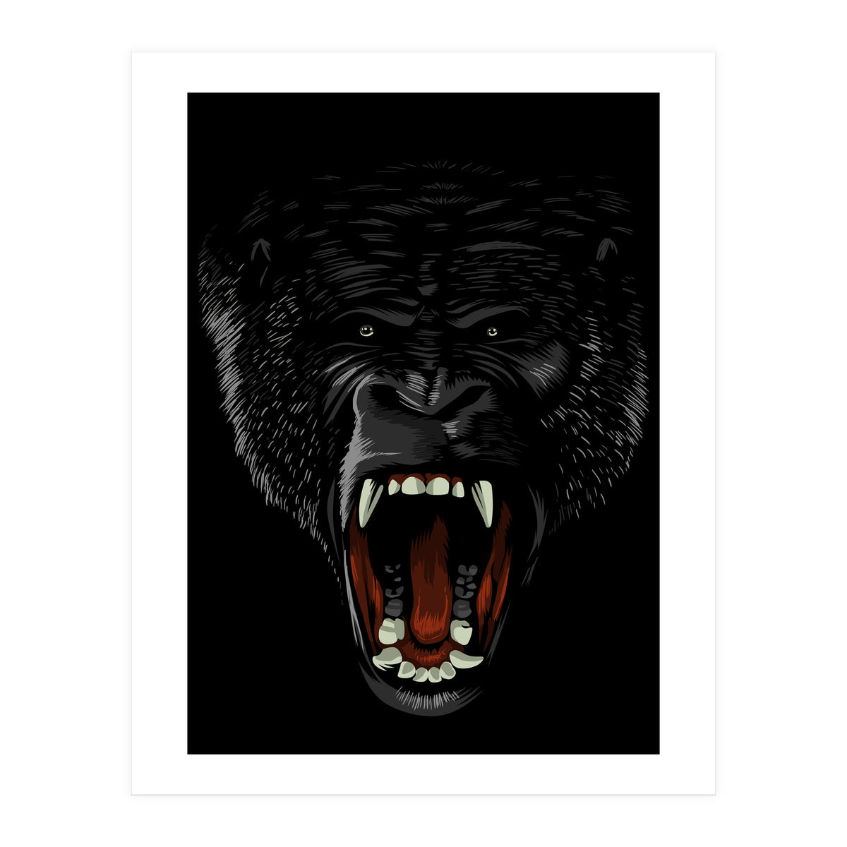 Gorilla attack  (Print Only)