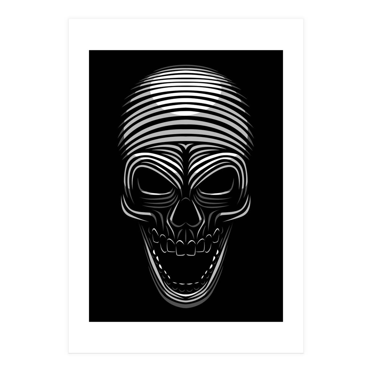 Lines Skull (Print Only)