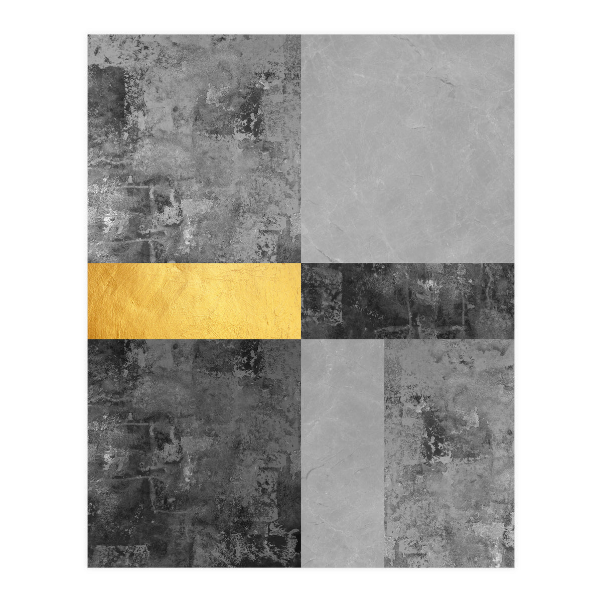 Geometric and golden V (Print Only)