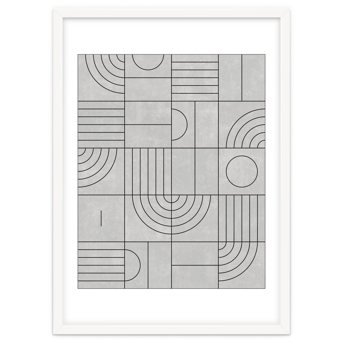 My Favorite Geometric Patterns No.21 - Grey
