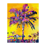 Purple Palm with Fish (Print Only) thumbnail