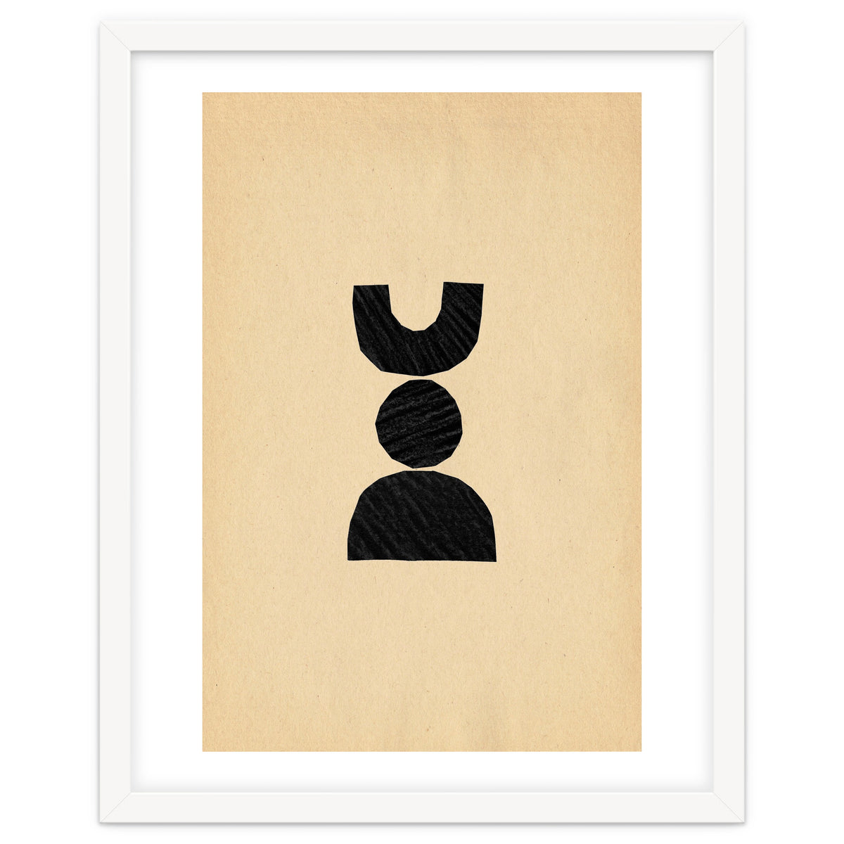 Abstract balancing shapes