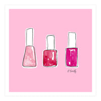 Nail Polish Watercolour | Pink (Print Only)