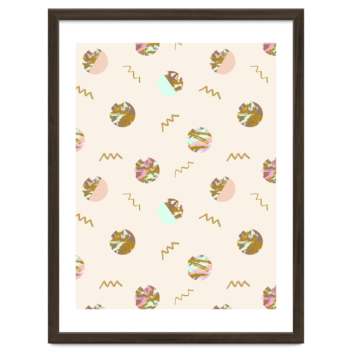 Abstract geometric vector painting