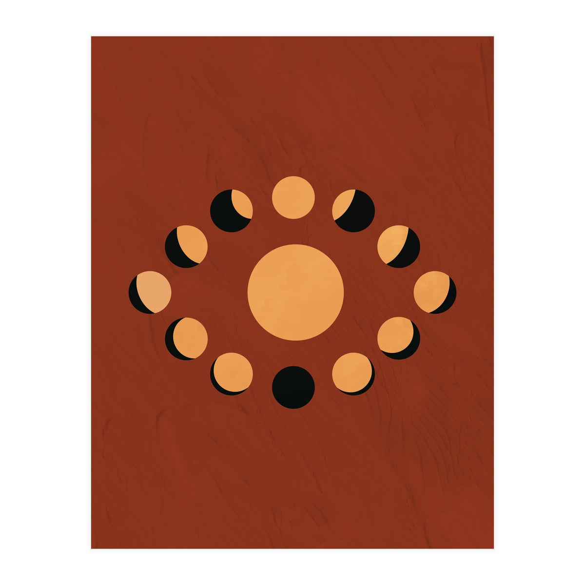 Lunar Eclipse Moon Illustration (Print Only)